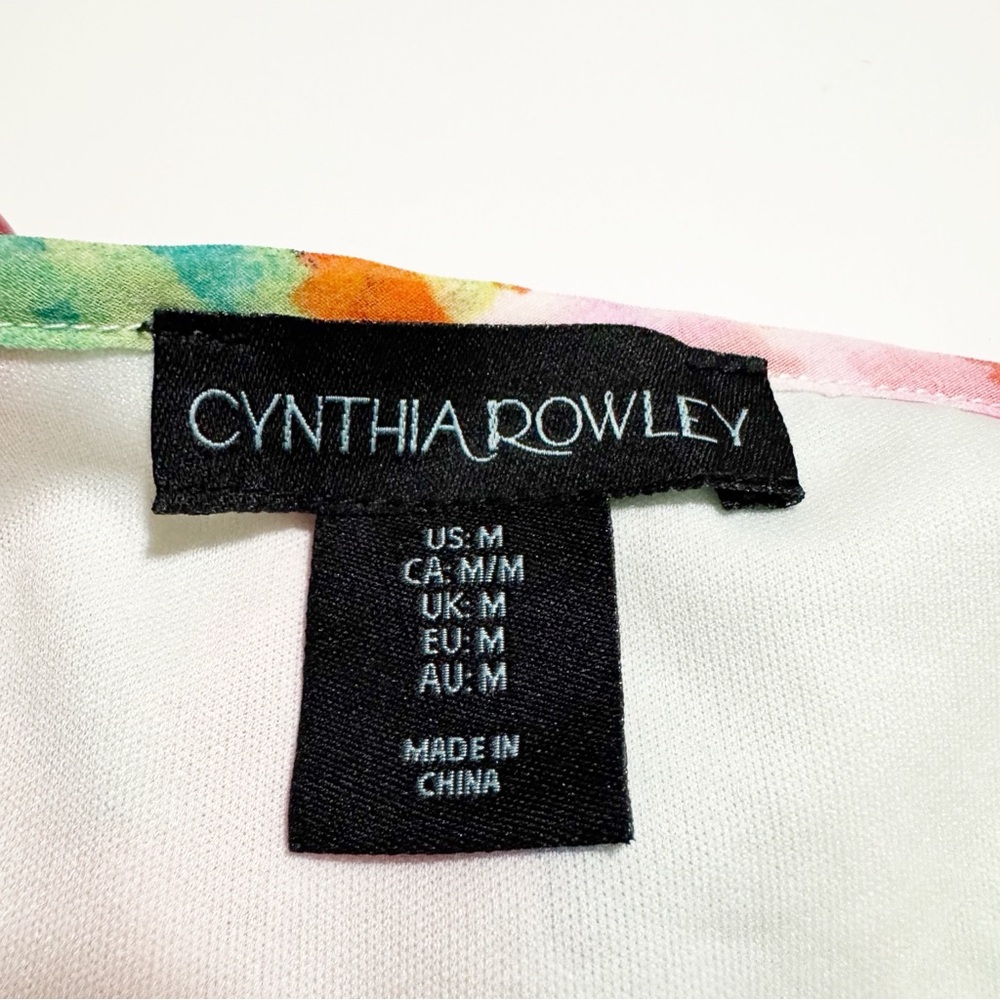 Cynthia Rowley Smocked Waist Tiered Floral Maxi Dress - Picture 8 of 10